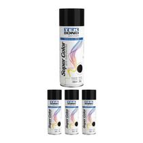 Kit 4 Tinta Spray Alta Temp Preto Brilhante 350ml Tekbond Kit 4 Tinta Spray Alta Temp Preto Brilhante 350ml Tekbond