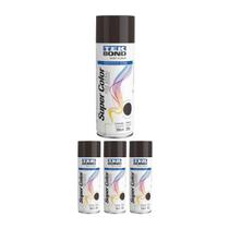 Kit 4 Tinta Spray Uso Geral Marrom 350ml - Tekbond