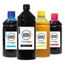 Kit 4 Tinta Sublimática Black 1 litro Cyan Magenta Yellow 500ml