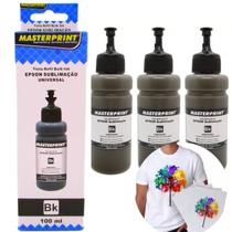 Kit 4 Tinta sublimática Preta Impressora L355 L365 L375 L395 L38 L200 Kit 4 Tinta sublimática Preta Impressora L355 L365 L375 L395 L38 L200