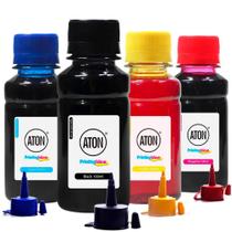 Kit 4 Tintas Bulk Ink L200 CMYK 100ml Corante Aton