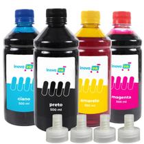 Kit 4 Tintas Compatível Epson Ecotank L3250 500ml Inova Ink
