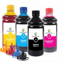 Kit 4 Tintas Compatível Epson L3110 500ml Ginera Print