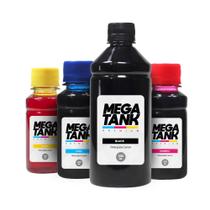Kit 4 Tintas G3102 Black 500ml Coloridas 100ml Mega Tank