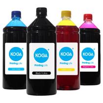 Kit 4 Tintas G3110 CMYK 1 Litro Koga
