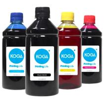 Kit 4 Tintas G3110 CMYK 500ml Koga