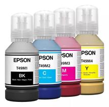 Kit 4 Tintas Original Epson T49M Sublimática SureColor Preta Magenta Amarela Ciano para Impressoras F170 F570 F571