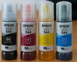 Kit 4 tintas original t544 l3110 l3210 l3250 4 CORES SEM CAIXA NO VACUO