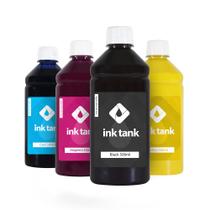 Kit 4 Tintas para L396 Pigmentada Bulk Ink 500 ml - Ink Tank