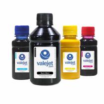 Kit 4 Tintas para L4150 Valejet CMYK Black Pigmentada 200ml Coloridas Corante 100ml