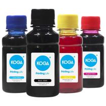 Kit 4 Tintas para MG2410 PG145 CL146 CMYK 100ml Koga