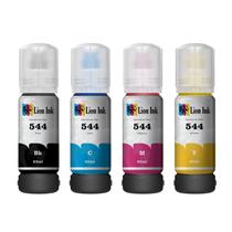 Kit 4 Tintas T544 Lion Ink compativel Para Impressoras Epson L1250 L3110 L3150 L3210 L3250 Kit 4 Tintas T544 Lion Ink compativel Para Impressoras Epson L1250 L3110 L3150 L3210 L3250