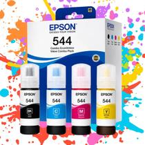 Kit 4 Tintas T544 Para Impressoras Epson L3110 L3150 L3210 L3250 - Kora