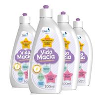 Kit 4 Tira Manchas Vida Macia Hipoalérgico Liquido 500ml