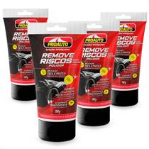 Kit 4 Tira Riscos Acabamento Transparente Proauto Fácil 150g
