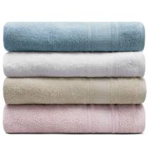 Kit 4 Toalha Algodão Egípcio Banhão 78x150cm Memphis Appel Variadas Kit 4 Toalha Algodão Egípcio Banhão 78x150cm Memphis Appel Variadas