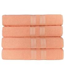 Kit 4 Toalha De Banho Caricinha Algodão Toque Suave Macia