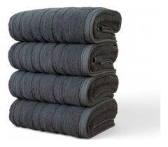 Kit 4 Toalha De Banho Grande Grossa 600g Puro Algodão Loft