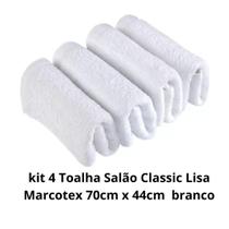 kit 4 Toalha Rosto Salão Lisa Marcotex 70cm x 44cm Branco
