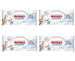 Kit 4 Toalha Umedecida Huggies Recém Nascido 48 Un - Huggies