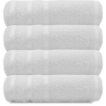 Kit 4 Toalhas Banho 100% Algodão Salão Manicure Academia SPA 68x113cm - Marcotex