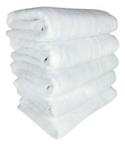 Kit 4 Toalhas Banho Branca Hotel Pousada Felpuda Macia 400g