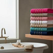 Kit 4 Toalhas Banho Dourado 100% Algodão 70x130cm Luxo Alta Absorção BRK Kit 4 Toalhas Banho Dourado 100% Algodão 70x130cm Luxo Alta Absorção BRK