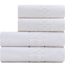 Kit 4 Toalhas Banho e Rosto Profissional para Salão de Beleza SPA Hotel Academia Teka - Emcompre