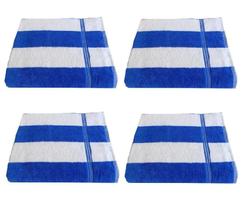 Kit 4 Toalhas Banho Para Praia Piscina - Azul - Lufamar