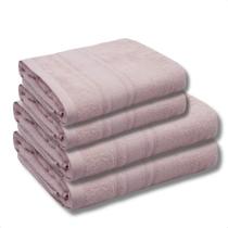 Kit 4 Toalhas Banho Rosto Grande Macia Mêmphis Fio Egípcio