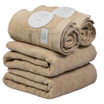 Kit 4 Toalhas Buddemeyer Dual Air Bege 2 banho e 2 rosto