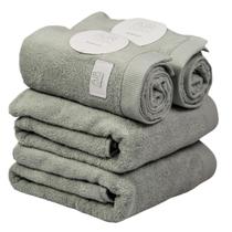 Kit 4 Toalhas Buddemeyer Dual Air Verde 2 Banho e 2 Rosto