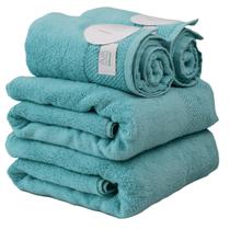 Kit 4 Toalhas Buddemeyer Hannah Intense Air Turquesa 2 banho e 2 rosto