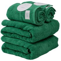 Kit 4 Toalhas Buddemeyer Hannah Intense Air Verde 2 banho e 2 rosto