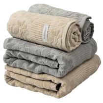 Kit 4 Toalhas Buddemeyer Lollipop Cinza e Bege (2 Banho/ 2 Rosto)