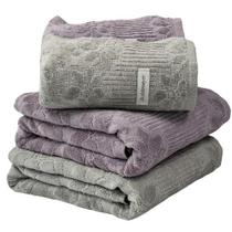 Kit 4 Toalhas Buddemeyer Lollipop Lilás e Cinza (2 Banho/ 2 Rosto)