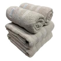 Kit 4 Toalhas Buddemeyer Vanilla Extra Soft Bege 2 banho e 2 rosto