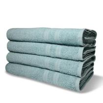 Kit 4 Toalhas De Banho 430g-m² Grande Super Grossa 80x150cm Itália Soft Verde Kit 4 Toalhas De Banho 430g-m² Grande Super Grossa 80x150cm Itália Soft Verde