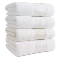 Kit 4 Toalhas De Banho Algodão Premium 500g/m² Toalhas Macias Alta Absorção Extra Macias e Felpudas Kit 4 Toalhas De Banho Algodão Premium 500g/m² Toalhas Macias Alta Absorção Extra Macias e Felpudas