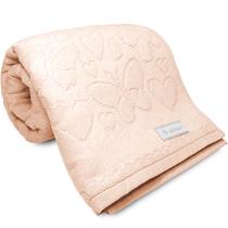 Kit 4 Toalhas de Banho Aveludada Romance Dohler Macia Algodão Jacquard Fio Penteado Coração Borboleta