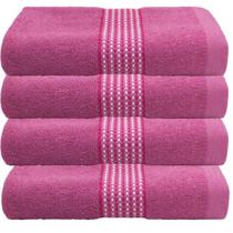 Kit 4 Toalhas De Banho Camesa Samba 68x132 cm