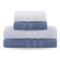 Kit 4 Toalhas De Banho Corpo E Rosto 100% Algodão Vanilla Extra Soft Buddemeyer