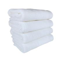 Kit 4 Toalhas De Banho Gigante Gramatura 500 G/m² Felpudo / Atacado / Eleganz Hotel / Branca