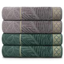Kit 4 Toalhas De Banho Grossa Algodão Ultra Macio Alta Absorcão Nativa Appel