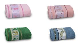 Kit 4 Toalhas de Banho Infantil Soft Baby Appel Kit 4 Toalhas de Banho Infantil Soft Baby Appel