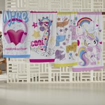 Kit 4 Toalhas De Banho Menina Algodão 115x65cm Teka Kids Candy