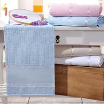 Kit 4 Toalhas De Banho Ponto Russo 100% Algodão Azul - Bene Casa