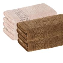 Kit 4 Toalhas De Rosto Karsten Algodão Premium