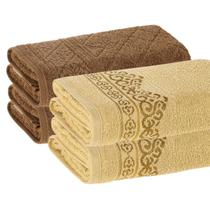 Kit 4 Toalhas De Rosto Karsten Algodão Premium