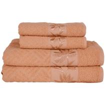 Kit 4 Toalhas Olympia 2 Banho + 2 Rosto 100% Algodão Premium Macias e Super Absorventes Kit 4 Toalhas Olympia 2 Banho + 2 Rosto 100% Algodão Premium Macias e Super Absorventes